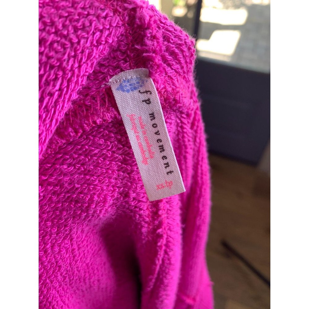 Free People Reyes Surplice Hoodie Pink XS - Picture 10 of 10